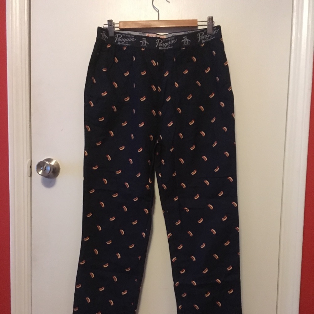 Original Penguin hotdog flannel lounge pants, M